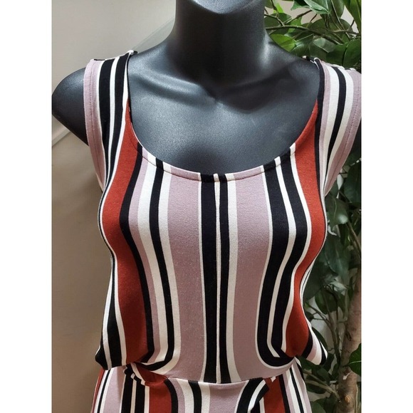 Torrid Women Multicolor Rayon Round Neck Sleeveless Knee Length Dress Small - Picture 5 of 13